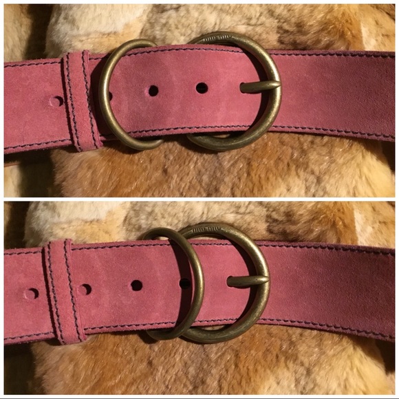 MIU MIU ITALIAN SUEDE BELT main image 7